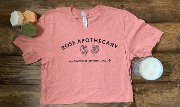 Rose Apothecary Graphic Tee - Heather Rose Pink