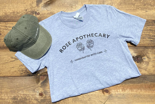 Rose Apothecary Graphic Tee - Heather Grey