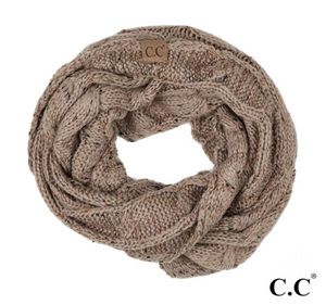 C.C Brand Confetti Knit Cable Infinity Scarf